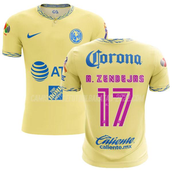 a. zendejas camiseta 1ª equipación club america 2022-23
