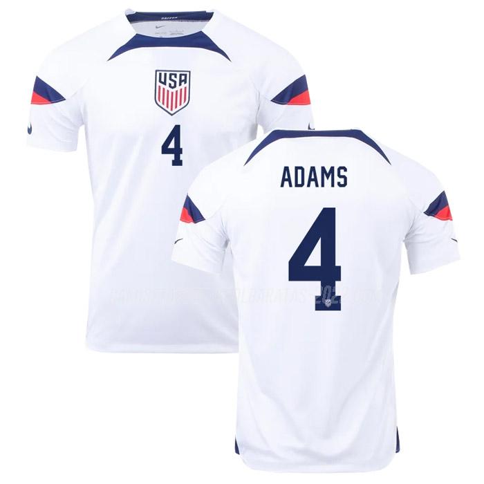 adams camiseta 1ª equipación estados uniños copa mundial 2022
