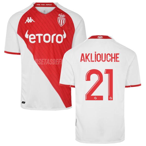 akliouche camiseta 1ª equipación as monaco 2022-23