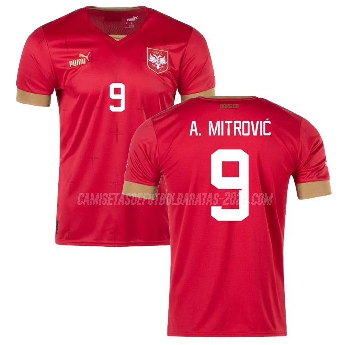 aleksandar mitrovic camiseta 1ª equipación serbia copa mundial 2022