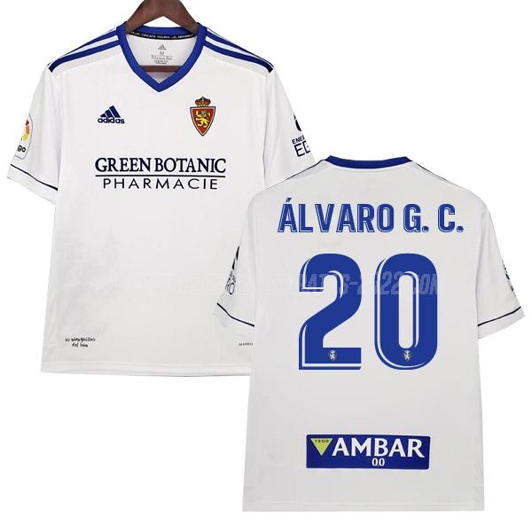 alvaro g. c camiseta de la 1ª equipación real zaragoza 2021-22