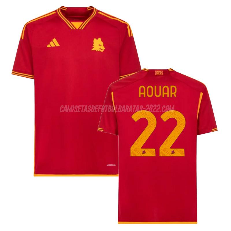 aouar camiseta de la 1ª equipación roma 2023-24
