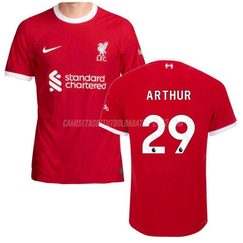 arthur camiseta de la 1ª equipación liverpool edición de jugador 2023-24