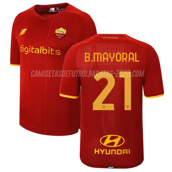 b.mayoral camiseta de la 1ª equipación roma 2021-22
