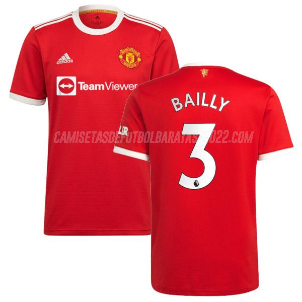 bailly camiseta de la 1ª equipación manchester united 2021-22