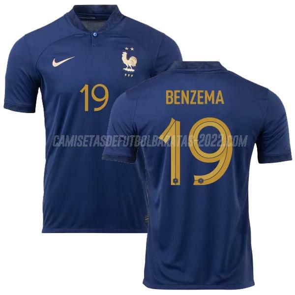 benzema camiseta 1ª equipación francia 2022