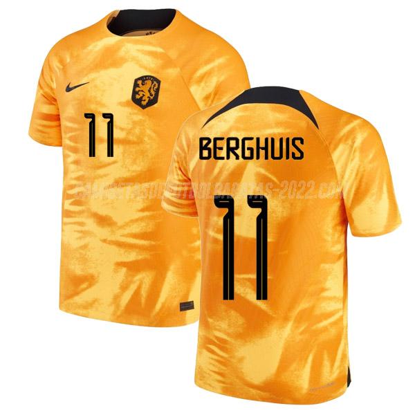 berghuis camiseta 1ª equipación holanda copa mundial 2022