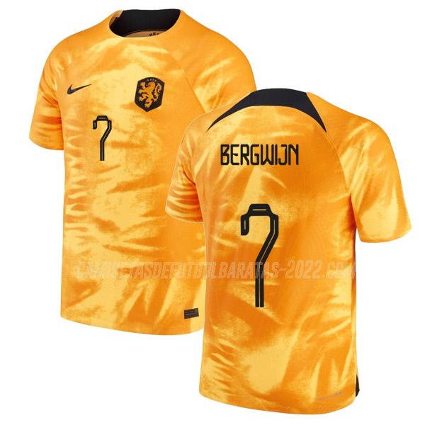 bergwijn camiseta 1ª equipación holanda copa mundial 2022