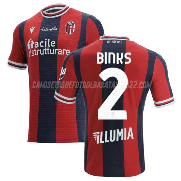 binks camiseta de la 1ª equipación bologna 2021-22