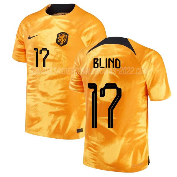 blind camiseta 1ª equipación holanda copa mundial 2022