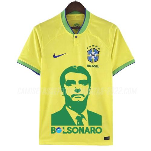 bolsonaro camiseta 1ª equipación brasil 2022