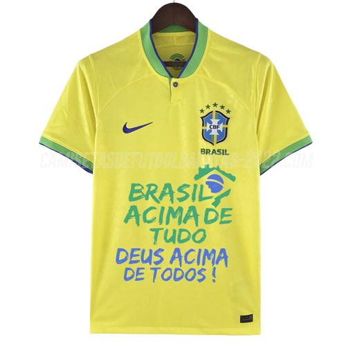 bolsonaro camiseta 1ª equipación brasil eslogan 2022