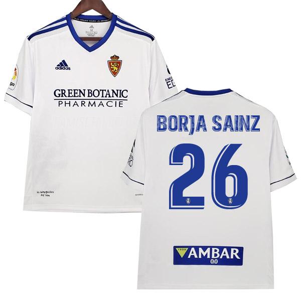borja sainz camiseta de la 1ª equipación real zaragoza 2021-22