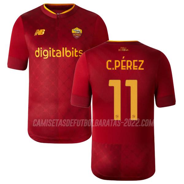 c.perez camiseta de la 1ª equipación roma 2022-23