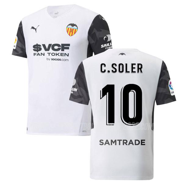c.soler camiseta de la 1ª equipación valencia 2021-22