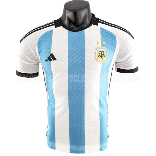 camiseta 1ª equipación argentina 3 star edición de jugador 2022