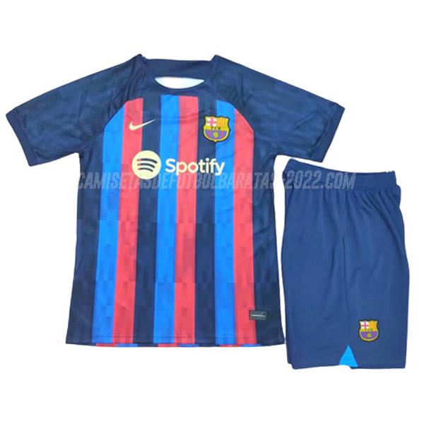 camiseta 1ª equipación barcelona niños spotify 2022-23