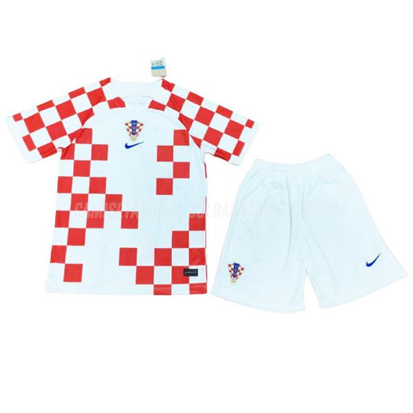 camiseta 1ª equipación croacia niños copa mundial 2022