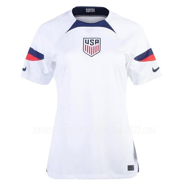 camiseta 1ª equipación estados uniños mujer copa mundial 2022