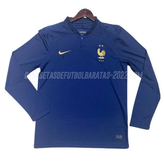 camiseta 1ª equipación francia manga larga copa mundial 2022