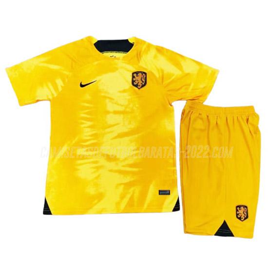 camiseta 1ª equipación holanda niños copa mundial 2022