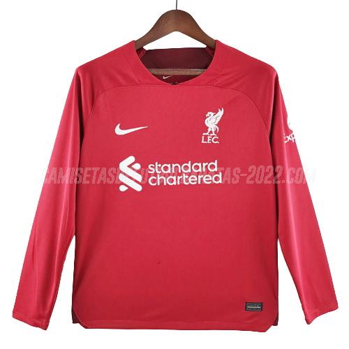 camiseta 1ª equipación liverpool manga larga 2022-23