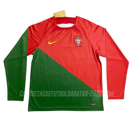 camiseta 1ª equipación portugal manga larga copa mundial 2022