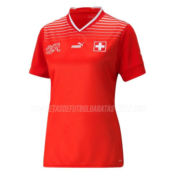 camiseta 1ª equipación suiza mujer copa mundial 2022