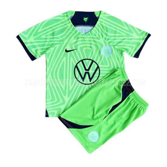 camiseta 1ª equipación wolfsburg niños 2022-23
