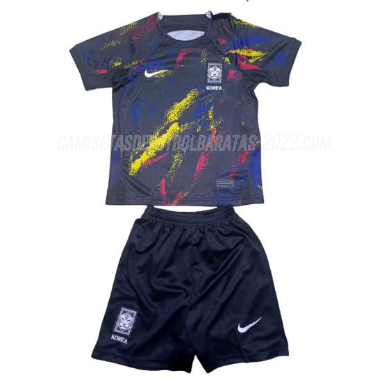 camiseta 2ª equipación corea del sur niños copa mundial 2022