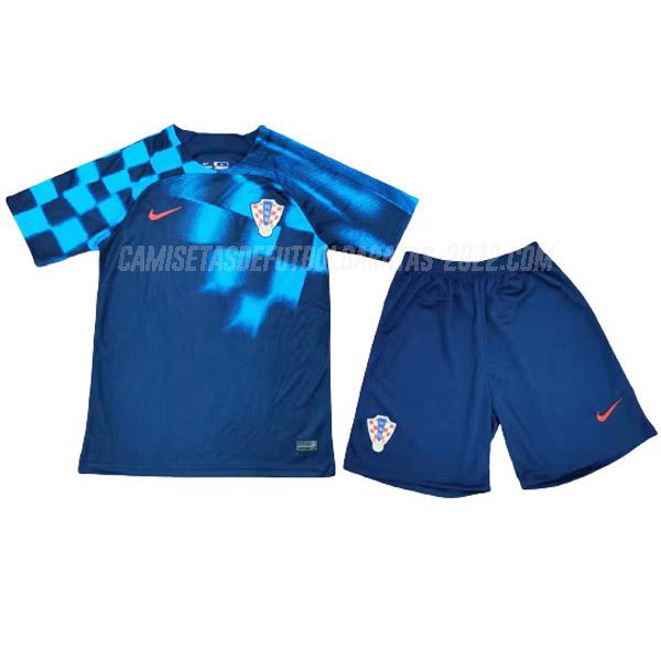 camiseta 2ª equipación croacia niños copa mundial 2022