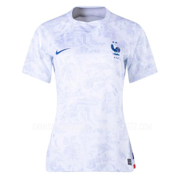 camiseta 2ª equipación francia mujer copa mundial 2022