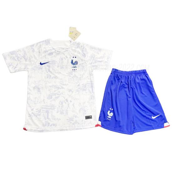camiseta 2ª equipación francia niños copa mundial 2022