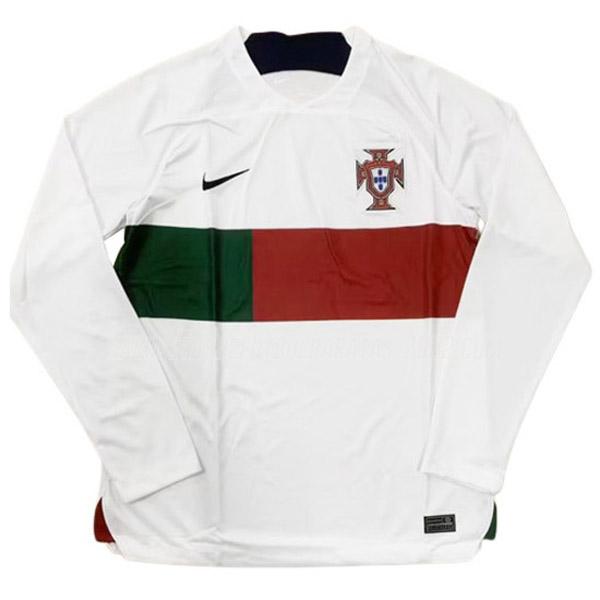 camiseta 2ª equipación portugal copa mundial manga larga 2022