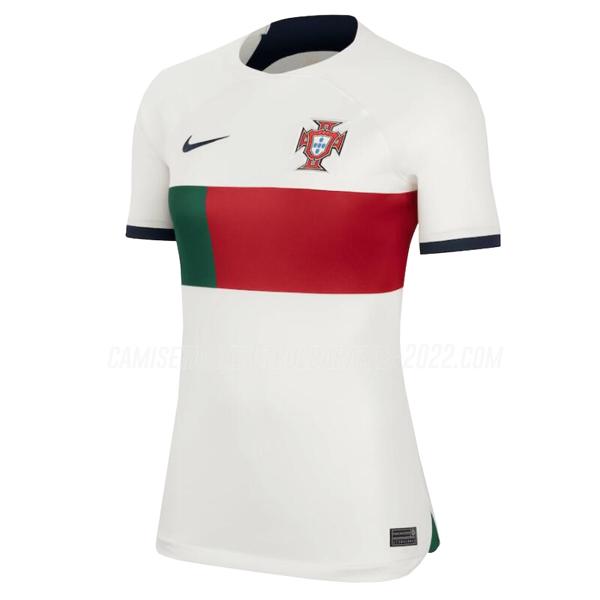 camiseta 2ª equipación portugal mujer copa mundial 2022