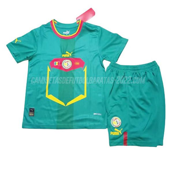 camiseta 2ª equipación senegal niños copa mundial 2022