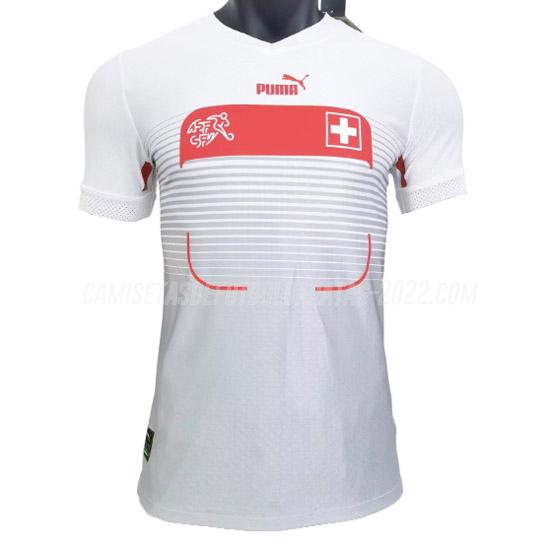 camiseta 2ª equipación suiza copa mundial edición de jugador 2022