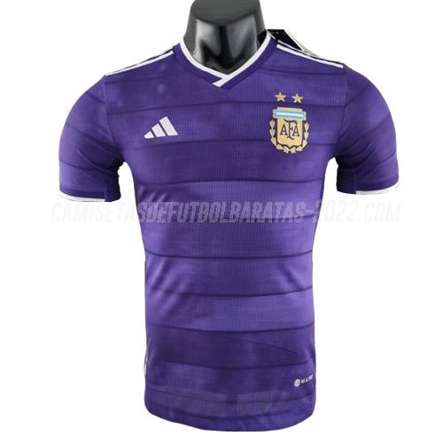 camiseta argentina edición de jugador violeta 2022