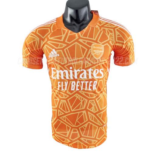 camiseta arsenal edición de jugador portero naranja 2022-23