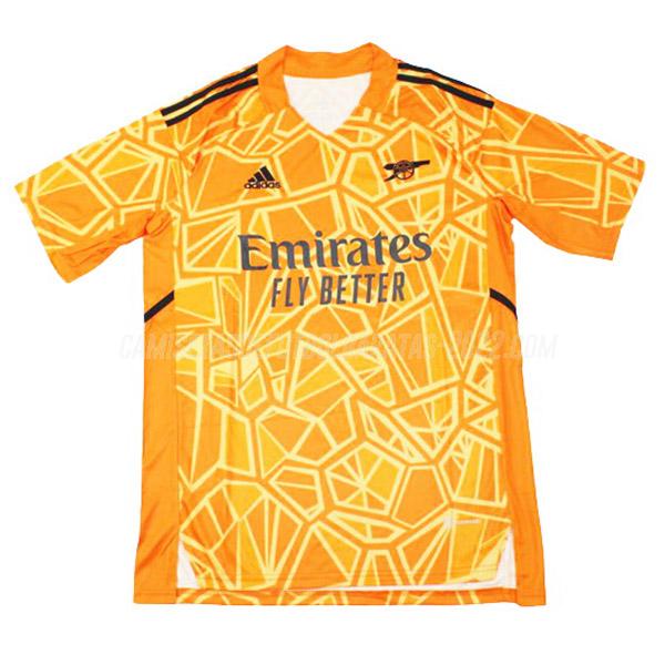 camiseta arsenal portero naranja 2022-23