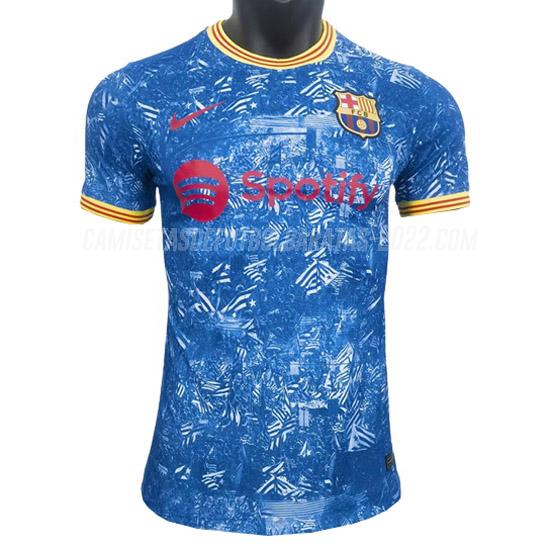 camiseta barcelona azul 2023