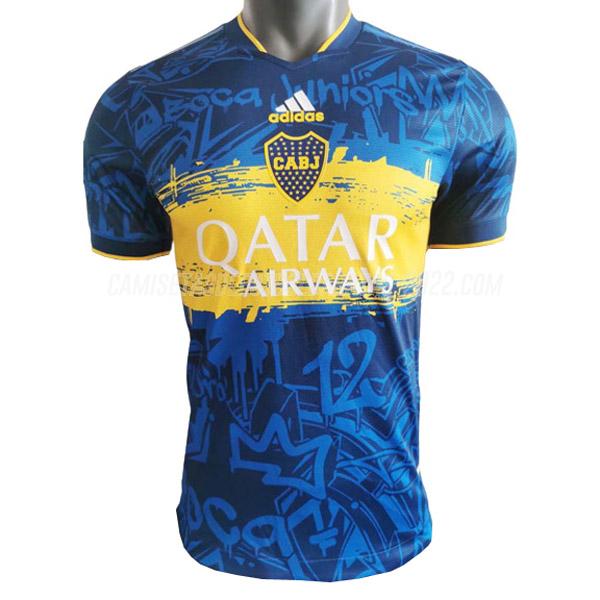 camiseta boca juniors edición de jugador azul 2022-23
