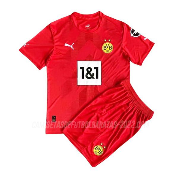 camiseta borussia dortmund niños portero rojo 2022-23