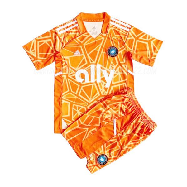 camiseta charlotte fc niños portero naranja 2022-23