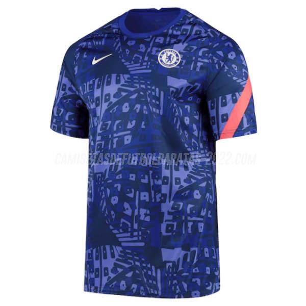 camiseta chelsea pre-match azul 2020-21
