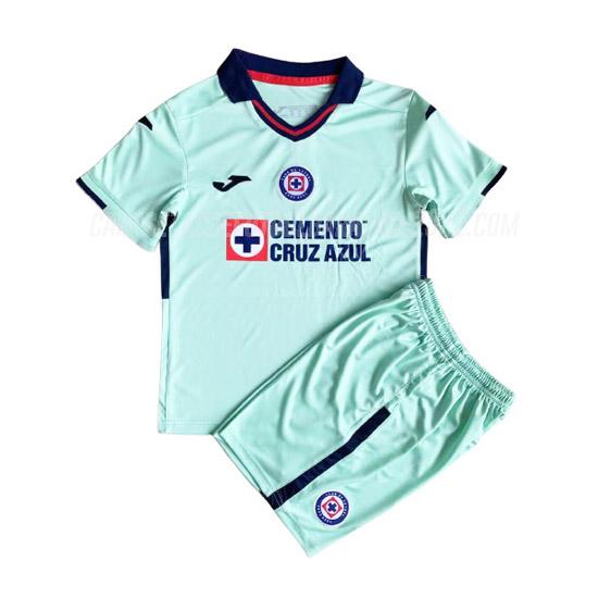 camiseta cruz azul niños portero verde 2022-23