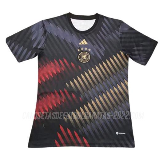 camiseta de entrenamiento alemania copa mundial negro 2022