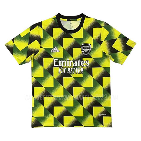 camiseta de entrenamiento arsenal amarillo 2022-23