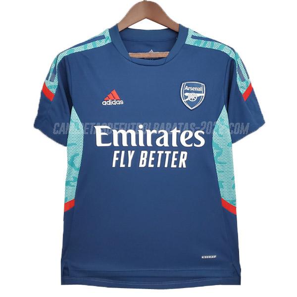 camiseta de entrenamiento arsenal azul 2021-22