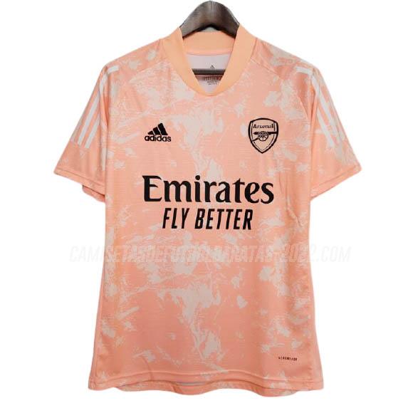 camiseta de entrenamiento arsenal naranja 2020-21